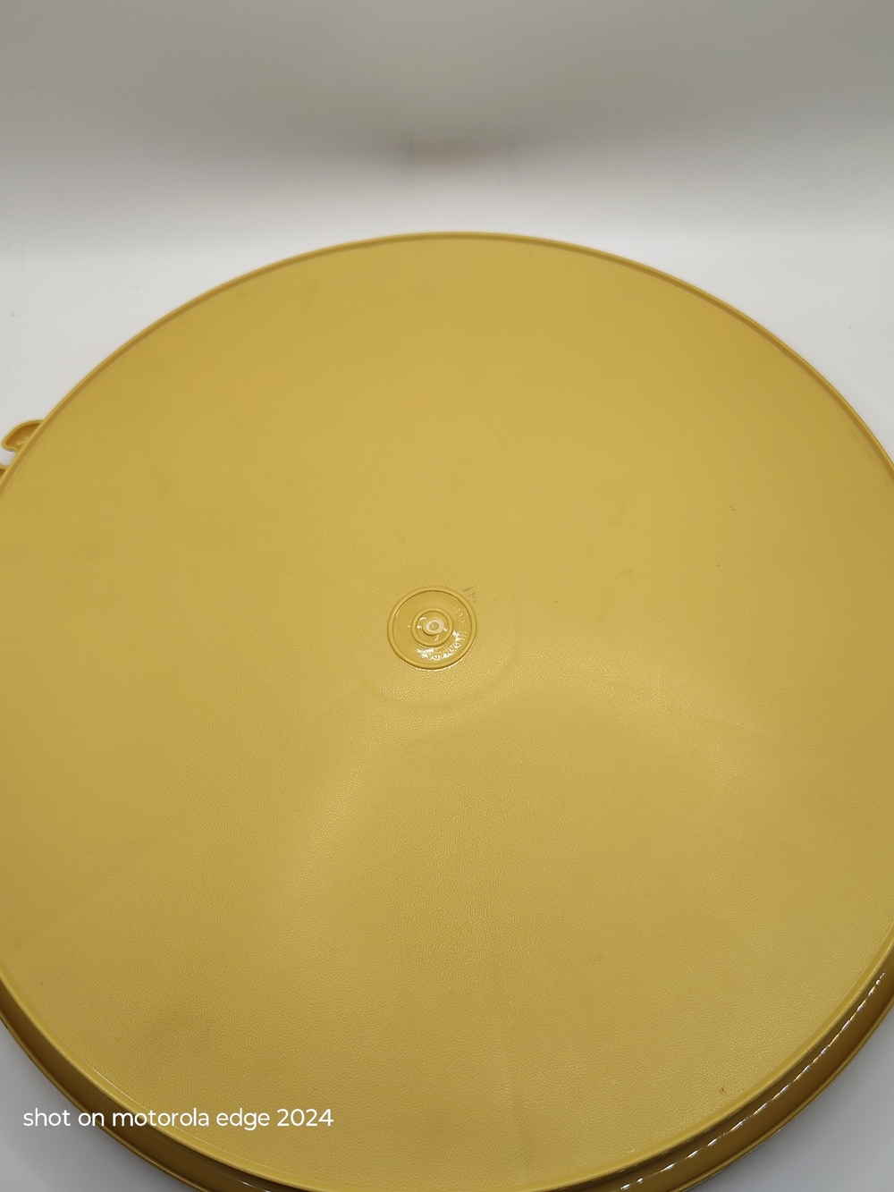 Yellow Plastic Kitchen Storage Container with Matching Lid - Picture 9 of 10